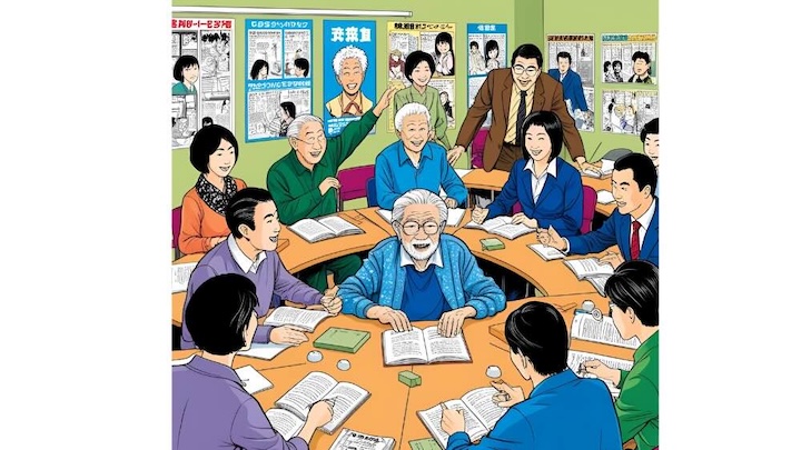 社会人として学ぶ高齢者
